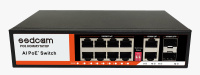 Гигибитный сетевой коммутатор POE-58PSO SSDCAM 2*Uplink+2*SFP