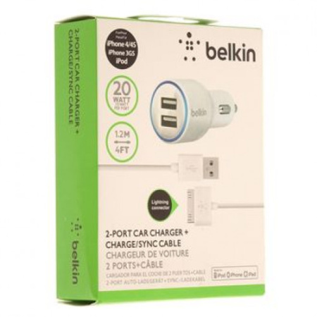 Автомобильное зарядное устройство Belkin 3,1A 2USB