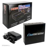 Разветлитель H137 HDMI Splitter 1x2 port (Black)