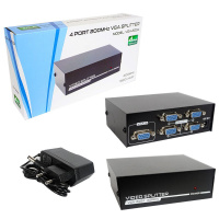 Разветлитель VGA Splitter 1x4 4Port (black) VGA-2004