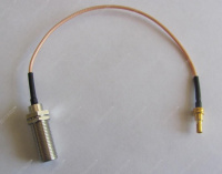 Пигтейл (антенный адаптер) для модемов F-female - CRC-9 (черный\коричневый)
