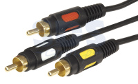 Шнур 3RCA Plug - 3RCA Plug   1.5М (GOLD)  REXANT