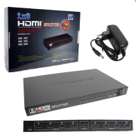 Разветлитель H139 HDMI Splitter 1x8 port (Black)