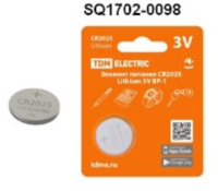 Элемент питания CR2025 Lithium 3V BP-1 TDM