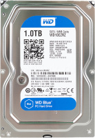 Жесткий диск HDD 1TБ,3.5 ,7200об/мин,64МБ,SATA 6 Гбит/с,Western Digital Blue,WD10EZEX