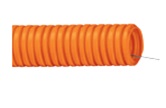 Труба гофрированная ПНД d 25 с зондом (75 м) легкая оранжевая TDM