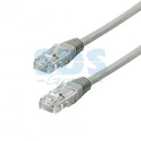 Патч-корд народный U/UTP Cat 5e 4PR 24AWG PVC, литой 5 м, серый