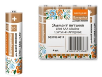 Элемент питания LR03 AAA Alkaline 1,5V SR-4 Народный