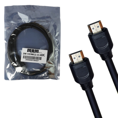 Кабель HDMI-HDMI M/M 4K 2м (15+1)